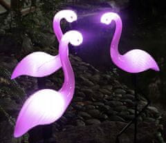 Malatec 3 djelomični solarni set LED ukrasnog vrta Flamingos