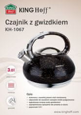 KINGHoff GOLD LINE WHISTLING KETTLE 3.0L KH-1067