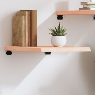 Vidaxl Polica, 40x50x(2-4) cm, Neobrađeno masivno hrastovo drvo