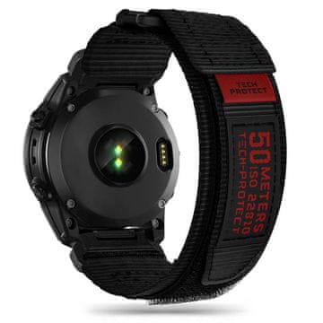 Tech-protect Scount Pro remen za Garmin Fenix 5 / 6 / 6 Pro / 7 / 8 47mm / E, black