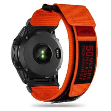 Tech-protect Scount Pro remen za Garmin Fenix 5 / 6 / 6 Pro / 7 / 8 47mm / E, orange