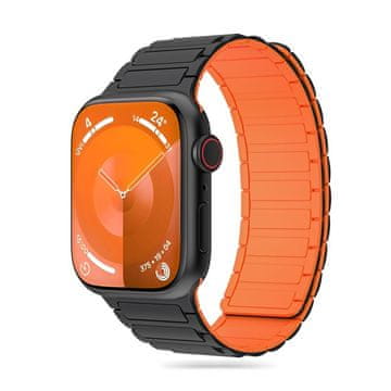 Tech-protect Iconband Magnetic remen za Apple Watch 42/44/45/49mm, black/orange