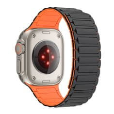 Tech-protect Iconband Magnetic remen za Apple Watch 42/44/45/49mm, black/orange