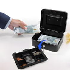 MG Money Box sef s ključem 20x17cm, negru