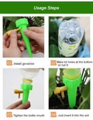 HOME & MARKER® Automatski kapljični sustav za zalijevanje, 8-dijelni komplet za biljke i vrt | PLANTDROPS