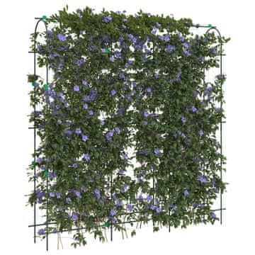 Vidaxl Okrugla vrtna rešetka za penjačice 181x31x182,5 cm Čelik
