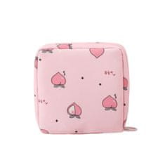 FRILLA® Sanitarna torbica za higijenske uloške, kompaktna vodootporna mini torbica za žensku organizaciju | FEMMEFLOW peach