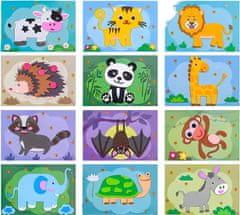 JOJOY® 3D naljepnice od EVA pjene (12 listova) | STICKYFUN Životinje
