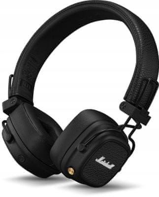 moderne marshall major bluetooth slušalice s legendarnim marshall zvukom dugo trajanje baterije hands-free qi i USB punjenje