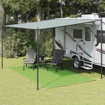 Vidaxl Prostirka za šator svijetlozelena 250x400 cm HDPE