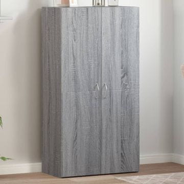 Vidaxl Ormar za spise, sivi hrast sonoma, 60x32x115 cm