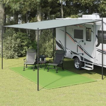 Vidaxl Prostirka za šator svijetlozelena 250x450 cm HDPE