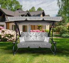 Aga Vrtna ljuljačka 2u1 GRANDLUX XXL Svijetlosiva