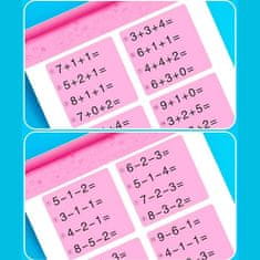 Netscroll Radna bilježnica matematika za zbrajanje i oduzimanje do 100, 80 stranica zadataka, A4 format, edukativna vježbenica za ponavljanje i učenje, WorkBookMath, osnovni