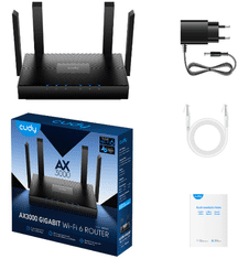 Cudy WR3000 AX3000 bežični router, Gigabit Mesh Dual Band, Wi-Fi 6