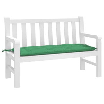 Vidaxl Jastuk za vrtnu klupu, zeleni 120x50x7 cm, Oxford tkanina