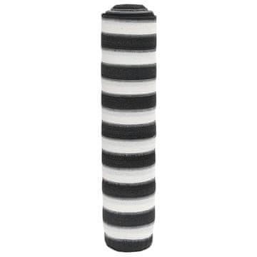 Vidaxl Mreža za sjenu, antracit/bijela, 1,2 x 10 m, HDPE, 195 g/m²