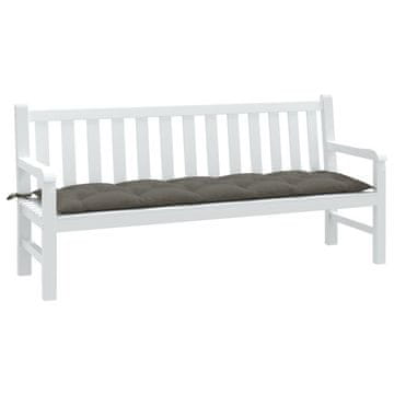 Vidaxl Jastuk za vrtnu klupu tamnosive boje, melanž boje 180x50x7 cm