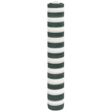 Vidaxl Mreža za sjenu, zelena i bijela, 2 x 10 m, HDPE, 195 g/m²
