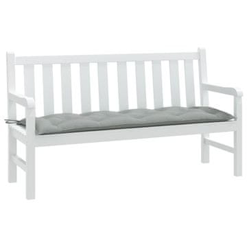 Vidaxl Jastuk za vrtnu klupu svijetlo sive boje melange 150x50x7 cm