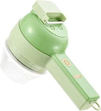 HOME & MARKER® Višenamjenski električni sjeckalica za povrće 4u1, prenosiva, sjeckanje, mljevenje, guljenje | ROTOCHOP