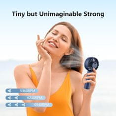 HOME & MARKER® Mini prijenosni USB ventilator za osobnu upotrebu – kompaktan i za putovanja | HANDCOLIO