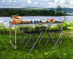 Aga kamping sklopivi set Crni