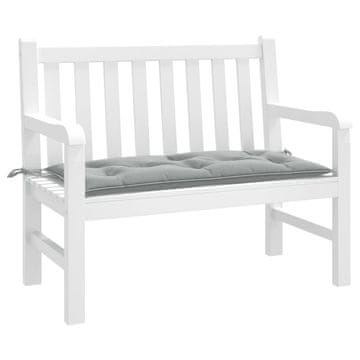 Vidaxl Jastuk za vrtnu klupu svijetlo sive boje melange 100x50x7 cm