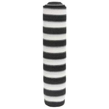 Vidaxl Mreža za privatnost antracit-bijela 1,8 x 10 m HDPE 75 g/m²