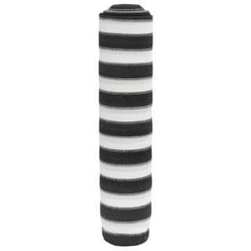 Vidaxl Mreža za sjenu, antracit/bijela, 1,5 x 50 m, HDPE, 75 g/m²