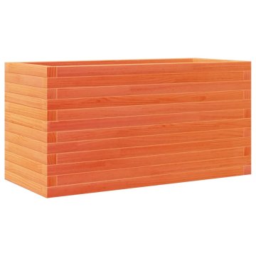 Vidaxl Vrtna sadilica voštano smeđe boje 90 x 40 x 46 cm od borovine