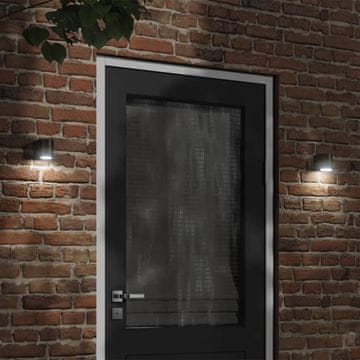 Vidaxl Vanjska zidna lampa od crnog lijevanog aluminija