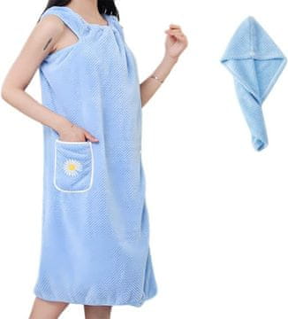 VIVVA® Mekan i udoban ženski kopalni plašt za plažu i bazen, vijolične boje, 75 x 140 cm | TOALINA