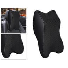 JOIRIDE® Ergonomski naslon za glavu i vrat, univerzalna blazina za auto, crna, jastuk za vrat i glavu | CARCOMFO