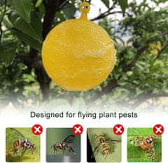 HOME & MARKER® Ljepljiva zamka za muhe, Traka protiv insekata, Lovilac muha, Lepljive naljepnice za insekte (6 kom) | BUGIORB