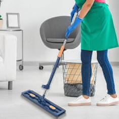 HOME & MARKER® Samočisteći mop za podove s automatskim cijeđenjem i 2 perive krpe, za mokro i suho čišćenje | SVEEPA