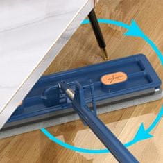 HOME & MARKER® Samočisteći mop za podove s automatskim cijeđenjem i 2 perive krpe, za mokro i suho čišćenje | SVEEPA