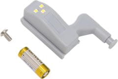 HOME & MARKER® LED svjetla za ormariće, ugradbena rasvjeta s automatskim senzorom pokreta, 8 kom | HINGELED