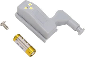 HOME & MARKER® LED svjetla za ormariće, ugradbena rasvjeta s automatskim senzorom pokreta, 8 kom | HINGELED