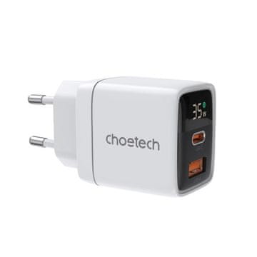 Choetech PD6052 GaN punjač USB / USB-C 35W, bijela