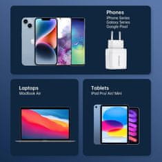 Choetech PD6052 GaN punjač USB / USB-C 35W, crno