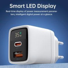 Choetech PD6052 GaN punjač USB / USB-C 35W, crno