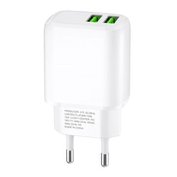 MG CUWCW punjač 2x USB 30W 2.4A, bijela