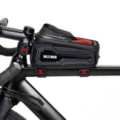 WILD MAN M20 torbica za bicikl 1L, crno