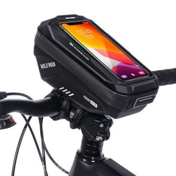 WILD MAN XS1 torbica za bicikl 1L, crno