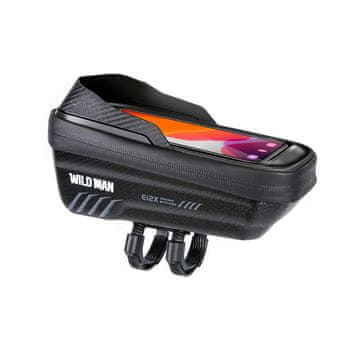 WILD MAN E12X torbica za bicikl 1L, crno