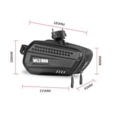 WILD MAN ES7 torbica za bicikl 1.2L, crno