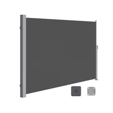 Songmics Bočni tende 200x350 cm Siva