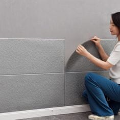 HOME & MARKER® 3D samoljepljive tapete set 5 komada, dekorativne zidne ploče otporne na vlagu | FORMWALL, siva