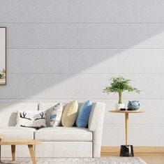 HOME & MARKER® 3D samoljepljive tapete set 5 komada, dekorativne zidne ploče otporne na vlagu | FORMWALL, bijela